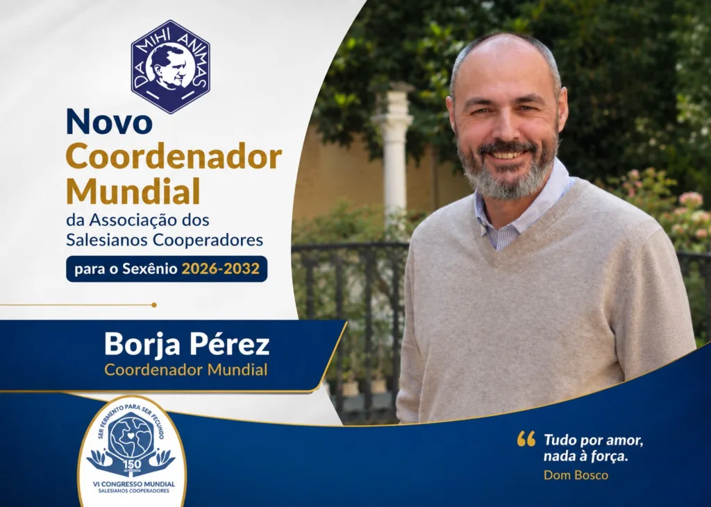 Reitor-Mor nomeia Borja Pérez como novo Coordenador Mundial dos Salesianos Cooperadores